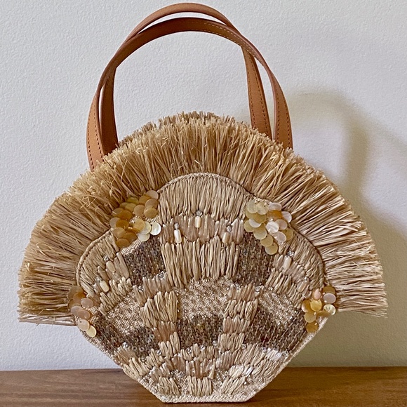 Aranaz Serena Embellished Clam purse - Picture 2 of 11